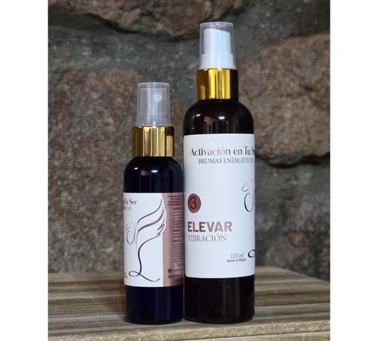 Bruma para Elevar Vibración, presentación de 60 ml y 125 ml