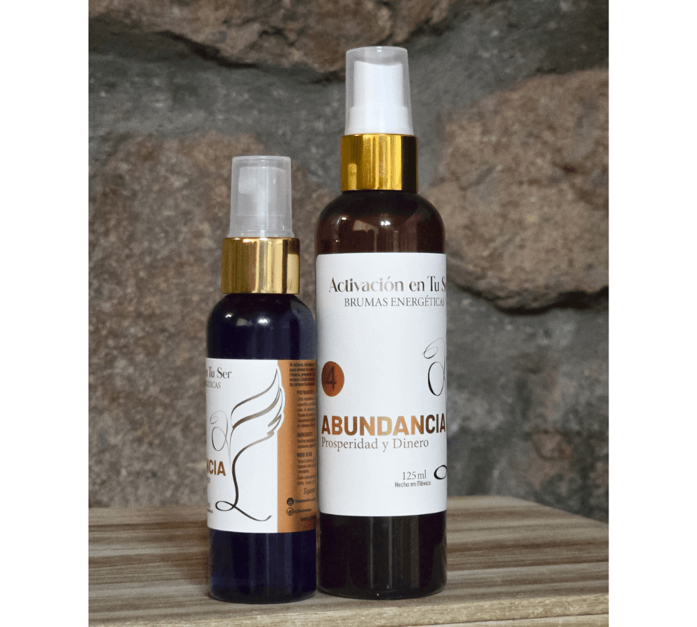 Bruma para Abundancia en Prosperidad y Dinero, presentación de 60 ml y 125 ml