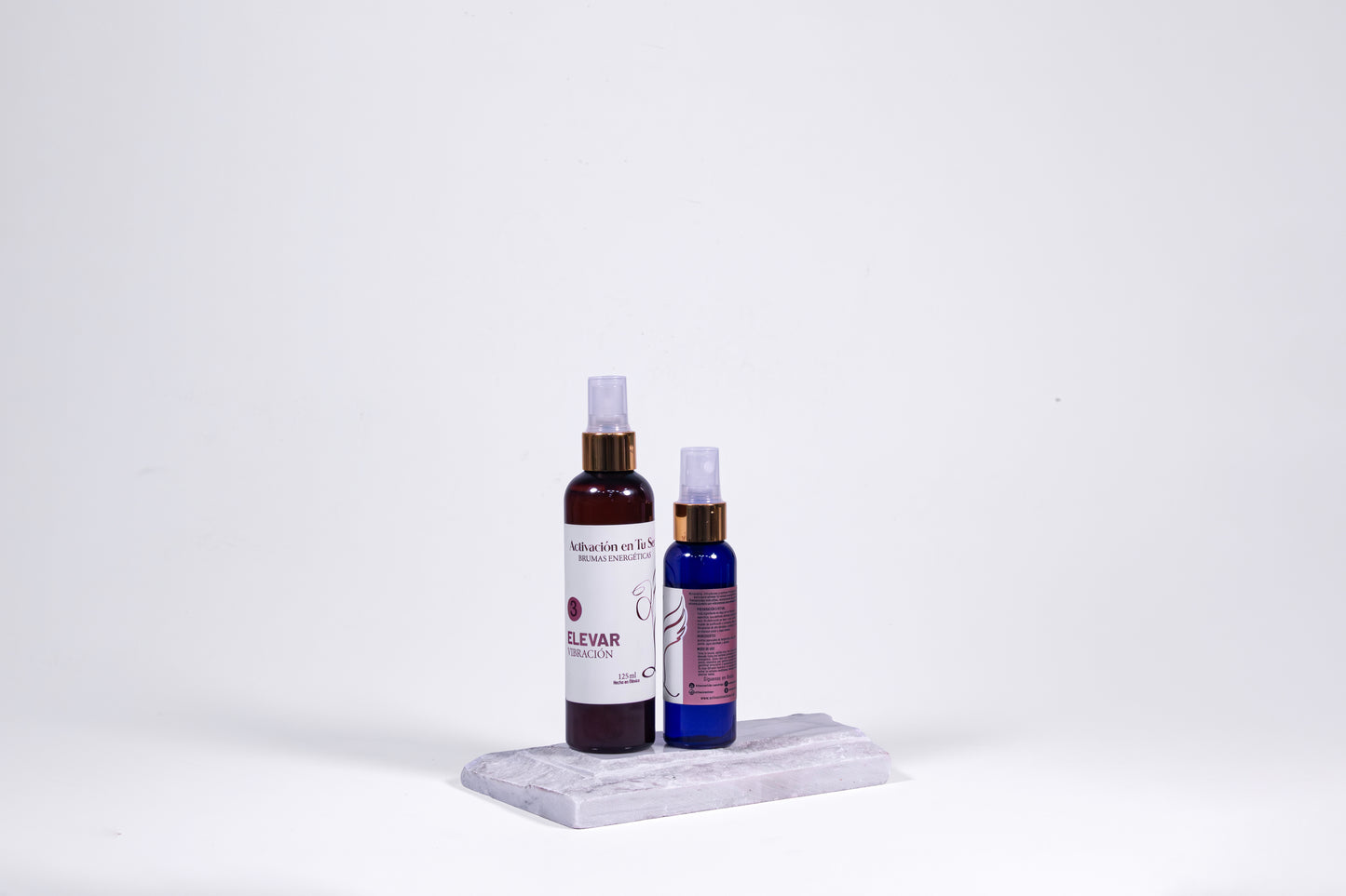 Bruma para Elevar Vibración, presentación de 60 ml y 125 ml